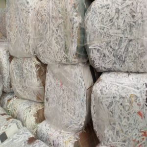 White Shredded Paper Scrap